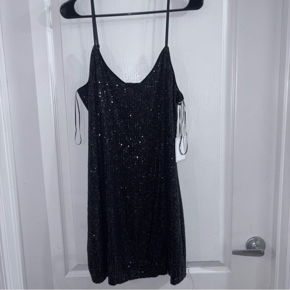 1. State Black Sequin Mini Dress